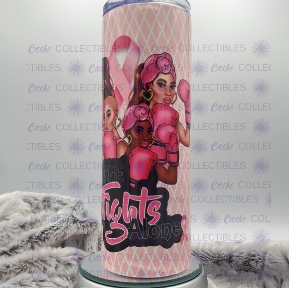 Breast Cancer Awareness Tumbler - Picture 3 of 4